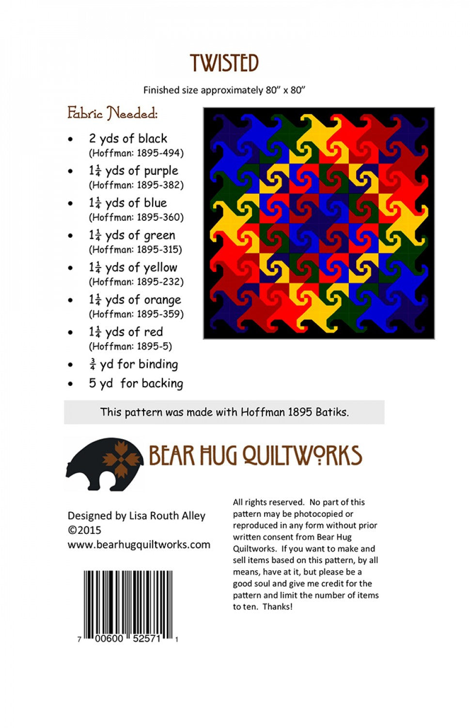 Twisted # BHQ-133 - Special Order