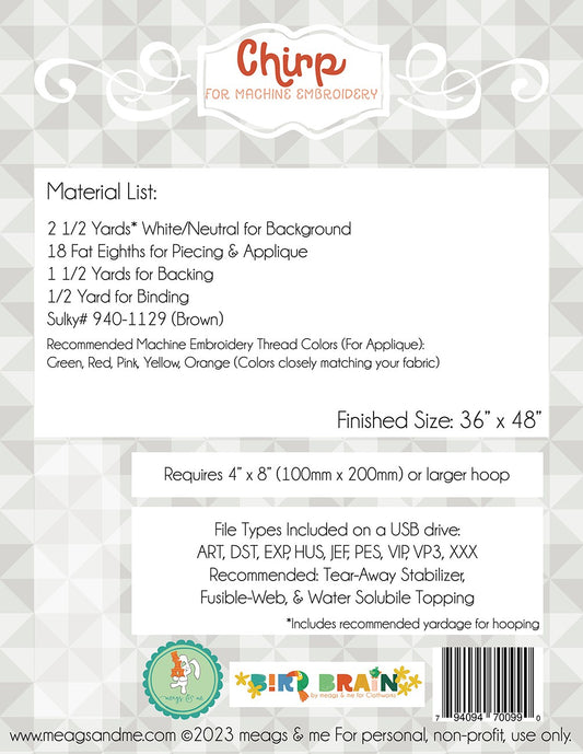 USB Chirp # MAMP163- Special Order