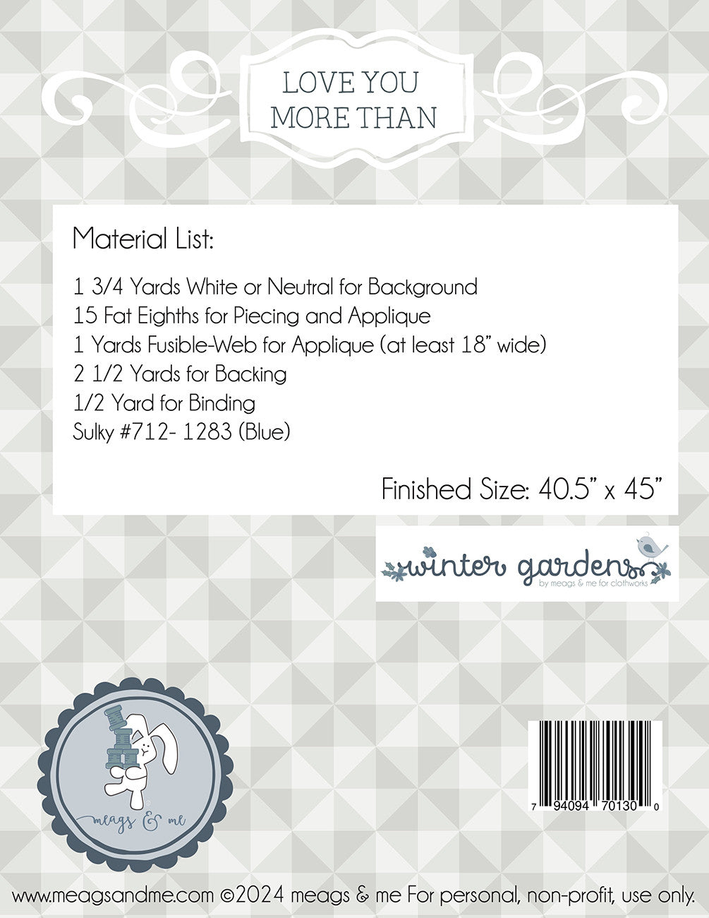 USB Love You More Than # MAMP178 - Special Order