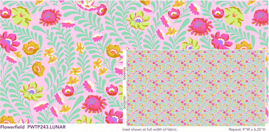 Untamed by Tula Pink: Flower Field PWTP243.Lunar