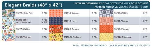 Villa Sol by Jennifer Moore : Elegant Braids Quilt Kit