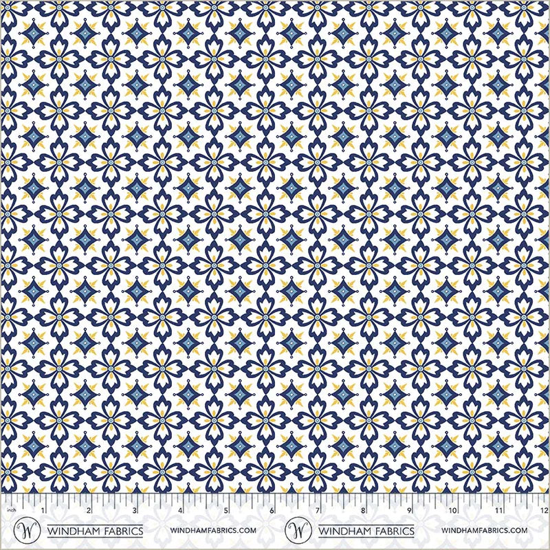 Villa Sol by Jennifer Moore : Flower Tiles White 55233-5