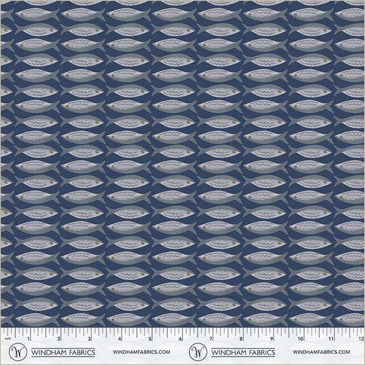 Villa Sol by Jennifer Moore : Little Fishes Navy 55231-8