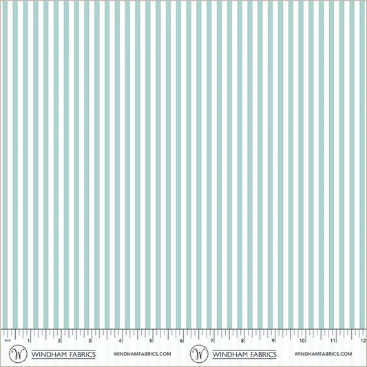 Villa Sol by Jennifer Moore : Narrow Stripe Aqua 55235-3
