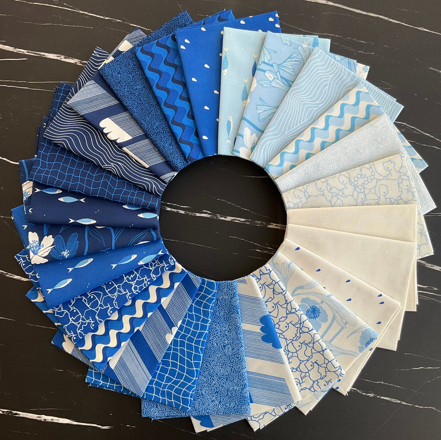 Water by Ruby Star Collaborative : Ripple - Water Blue RS5128 11