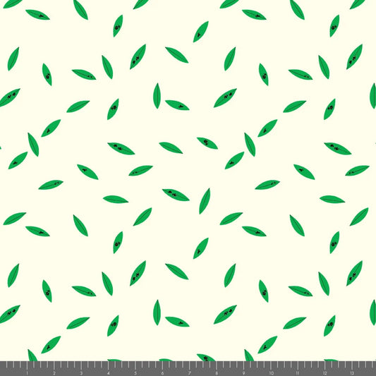 Western Birds 10 Year Anniversary by Charley Harper : Mini Leaves Cream CH-500