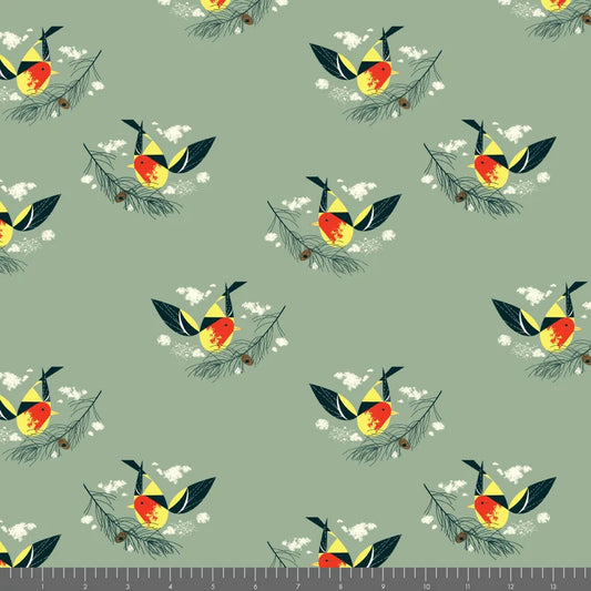 Western Birds 10 Year Anniversary by Charley Harper : Mini Western Tanager CH-498
