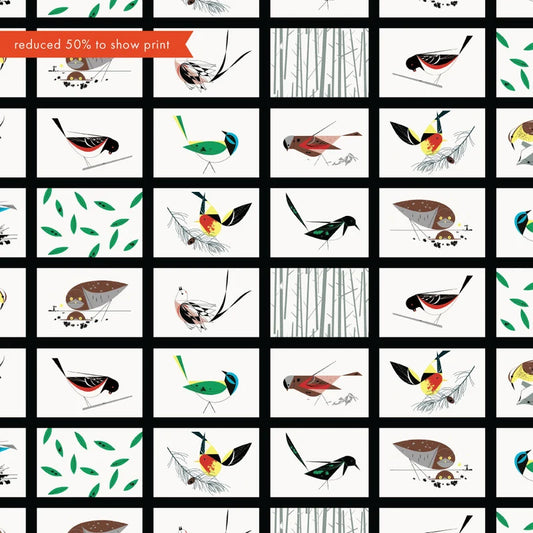 Western Birds 10 Year Anniversary by Charley Harper : Western Birds Patch CH-54