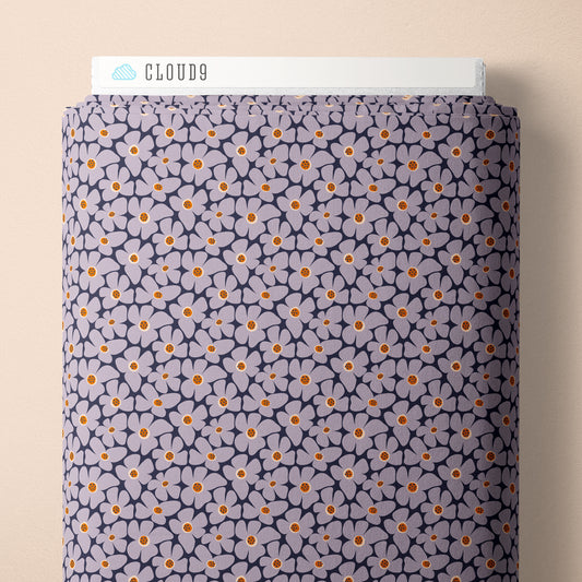 Whimsical Forest Floor by Mel Armstrong : Flower Patch Lavender Gray 229532