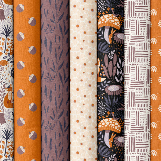 Whimsical Forest Floor by Mel Armstrong : Flower Patch Lavender Gray 229532