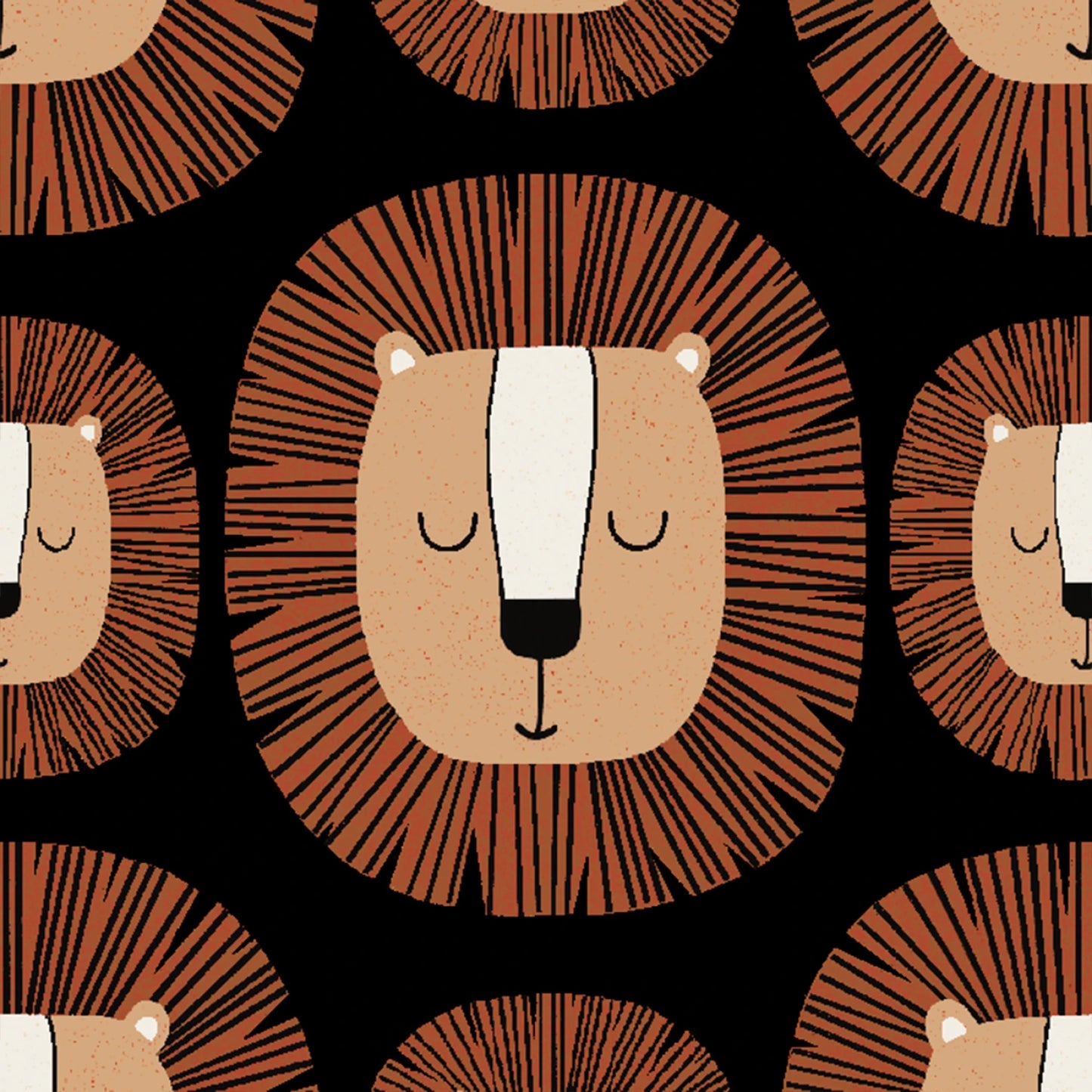 Wild Safari by JJ House Design : Lion Pride Black 24194-BLK-CTN-D (Estimated Arrival January 2026)