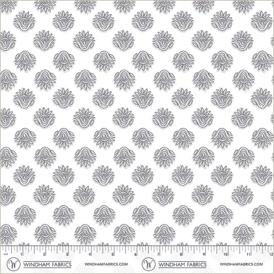 Winding Road by Natalie Barnes : Lotus White/Grey 55015-11