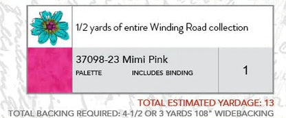 Winding Road by Natalie Barnes : Modern Medallion Quilt Kit