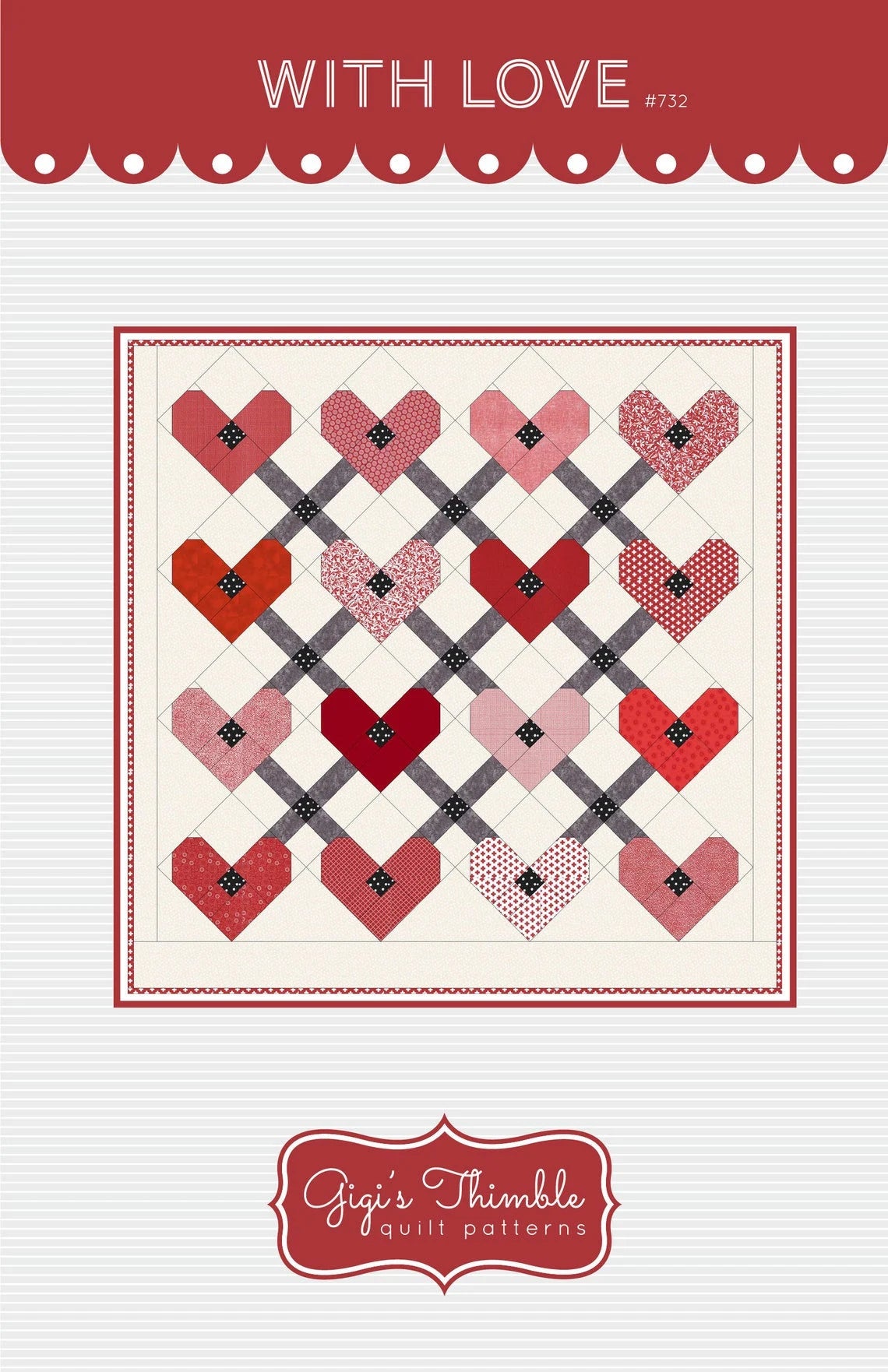 With Love Quilt Kit featuring XOXO by April Rosenthal