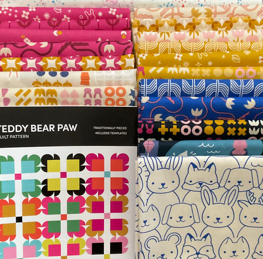 Woodland Park by Rashida Coleman Hale: Teddy Bear Paw Quilt Kit