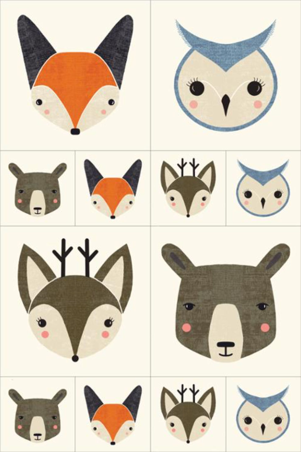 Woodland Wonder by Gingiber - Bobble Heads Panel 48399 11