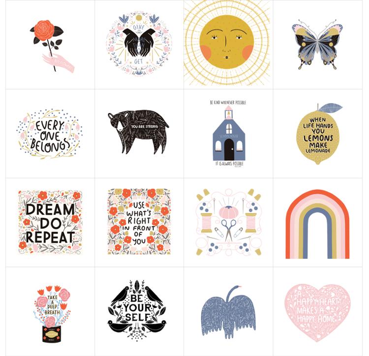 Words To Live by Gingiber : Words to Live By PANEL Multi 48320 11