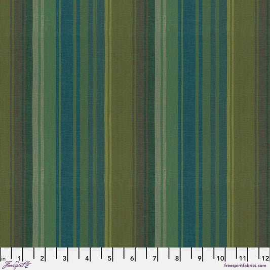 Woven Stripes by Kaffe Fassett : Exotic Stripe Teal WSGP004.TEAL