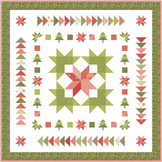 Wreath & Pine Quilt Pattern by A Quilting Life