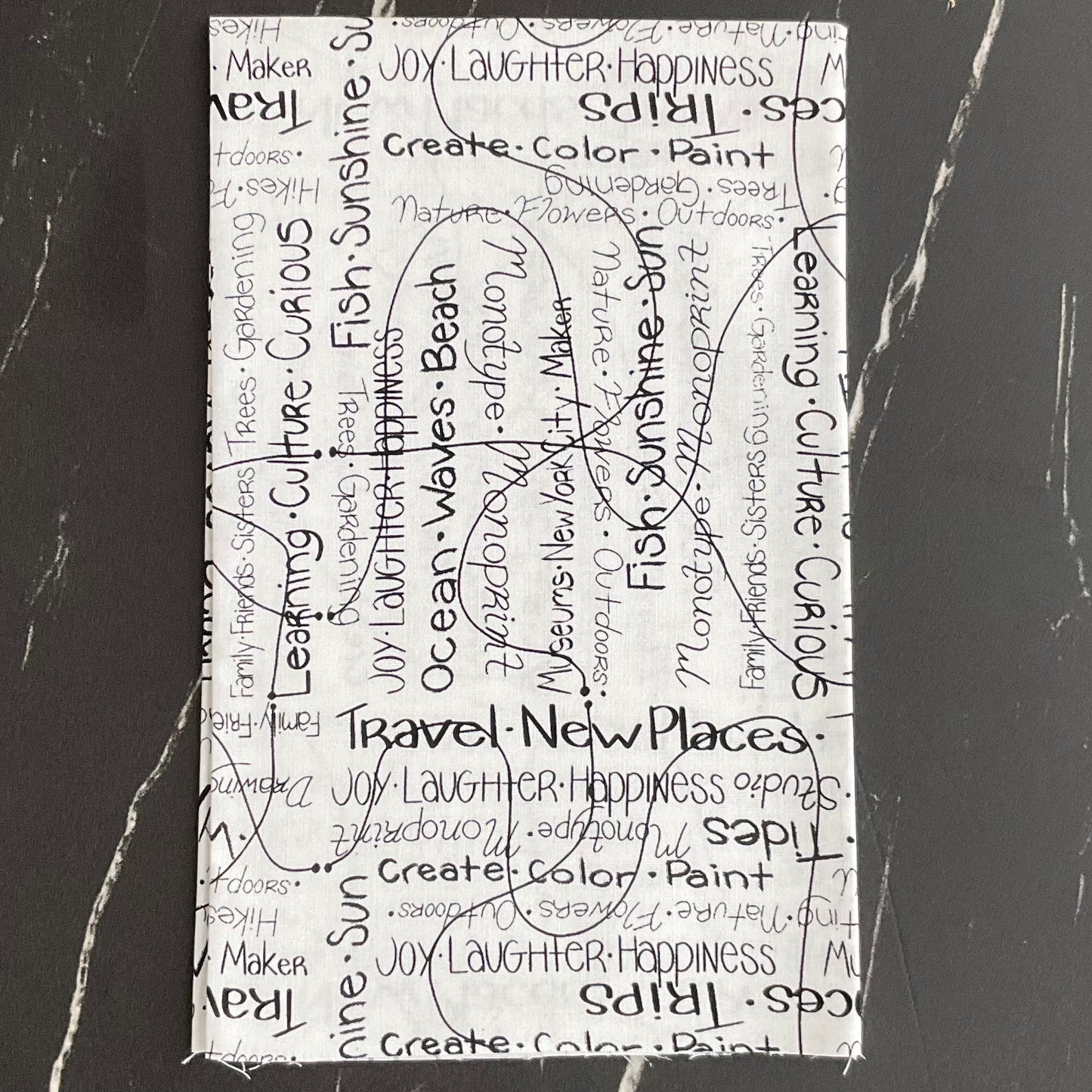 Writing on the Wall by Sarah Sczepanski Artxtiles : Going Places PWSS999.WHITE