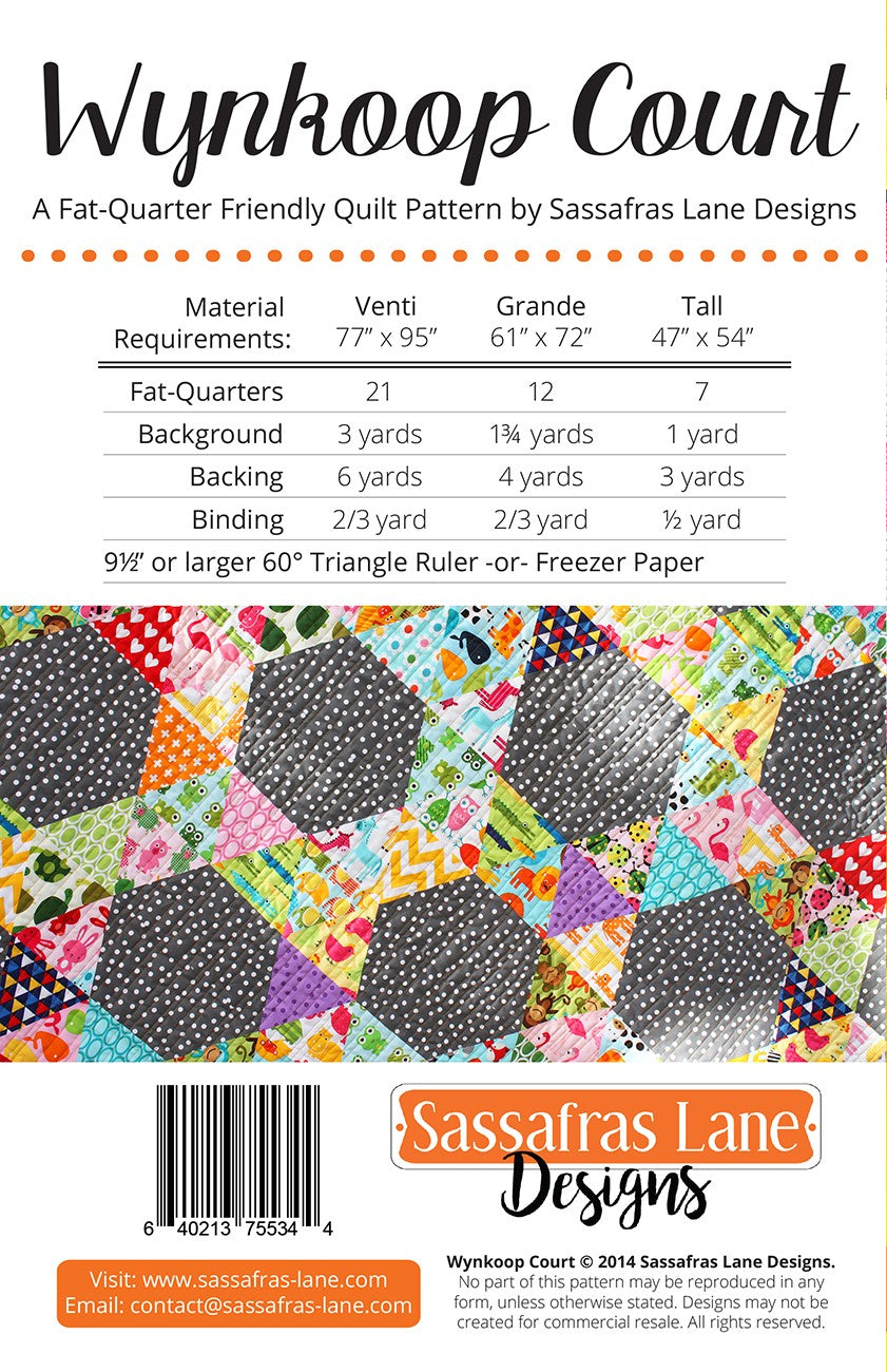 Wynkoop Court Quilt Pattern by Sassafras Lane - Special Order