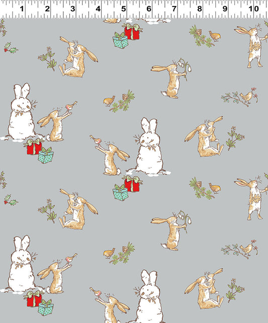 Guess How Much I Love You 2026 by Anita Jeram : Bunny Scenes Y4819-5 Light Gray
