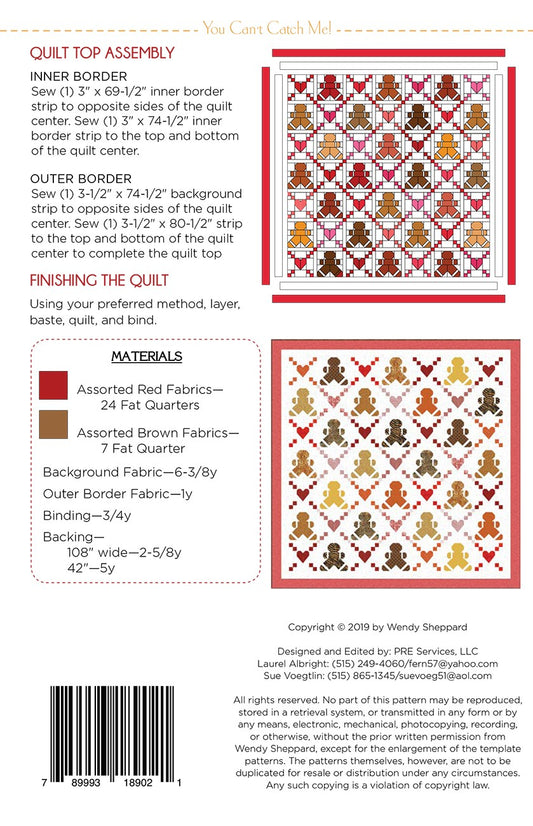 You Can't Catch Me Quilt Pattern by Wendy Sheppard