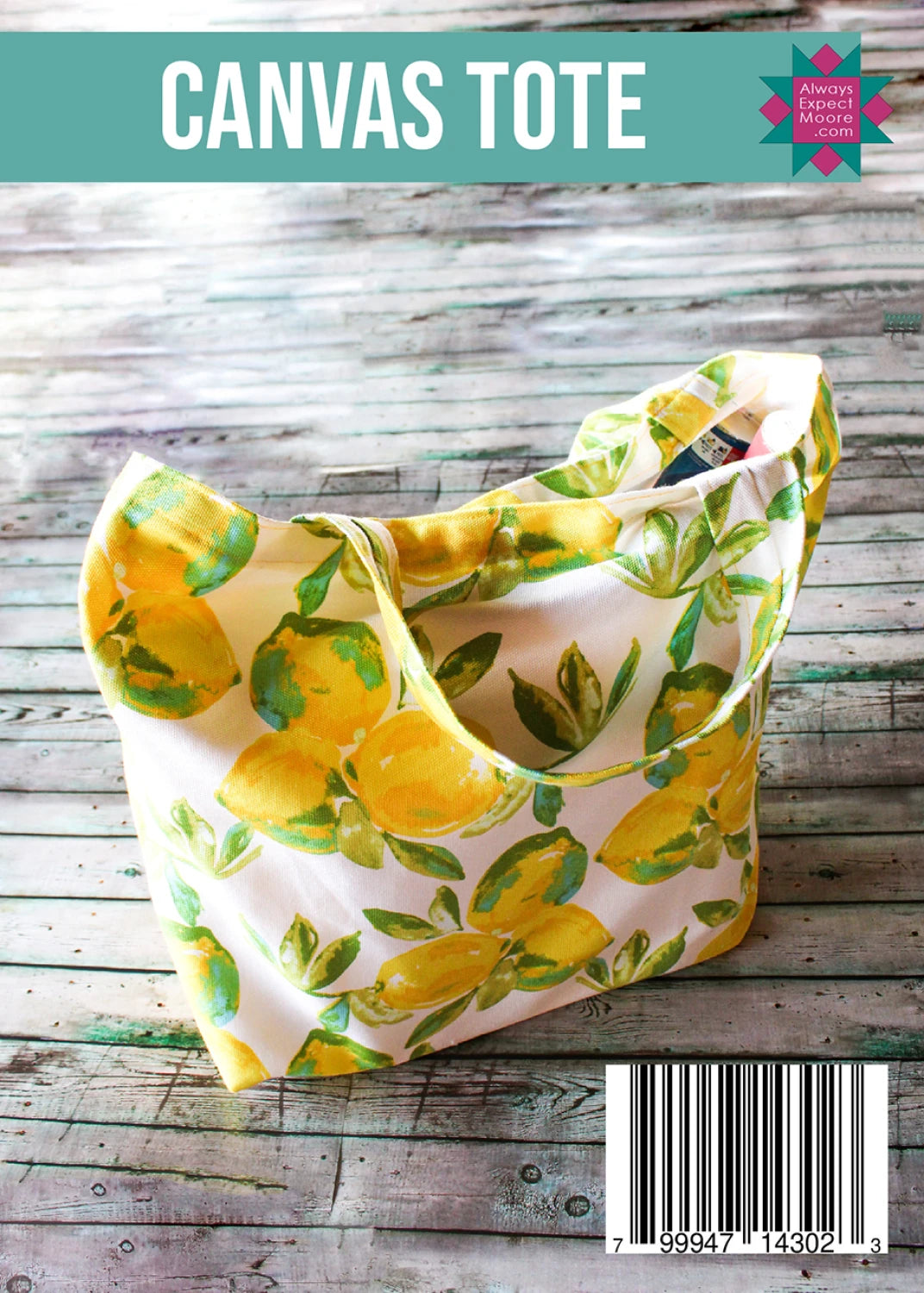 Canvas Tote Postcard Pattern by Carolina Moore CM202114