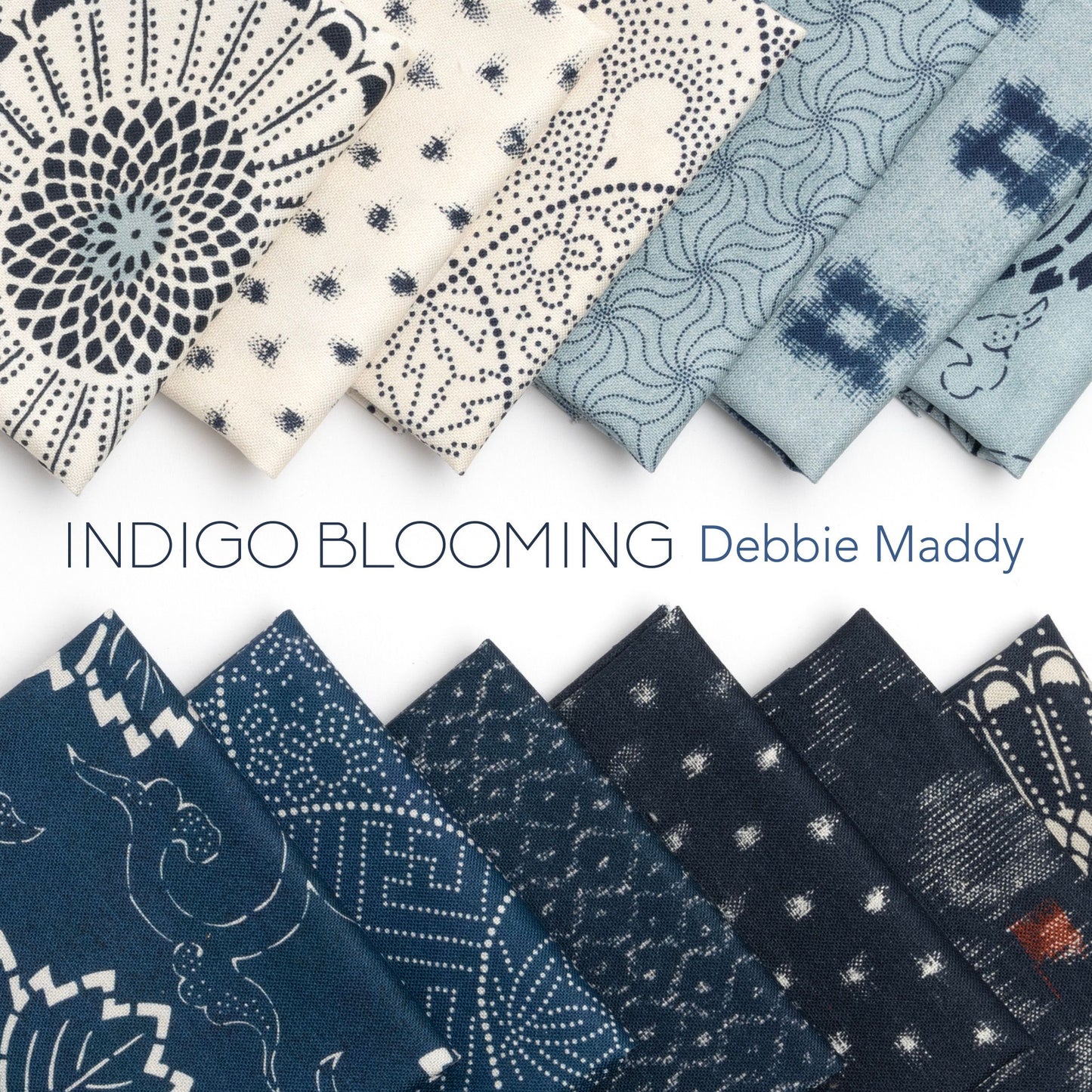 Indigo Blooming by Debbie Maddy: Koraju Patchwork Multi 48098 11