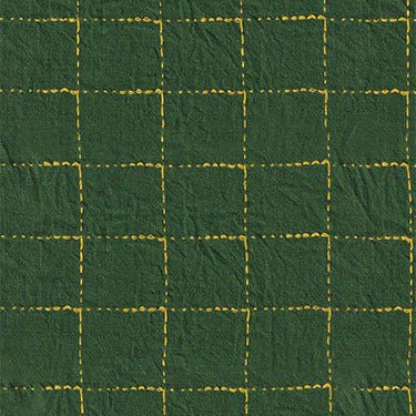 intervals Wovens by Ghazal Razavi : Large Check Green W91100-75 (Estimated Arrival February 2026)