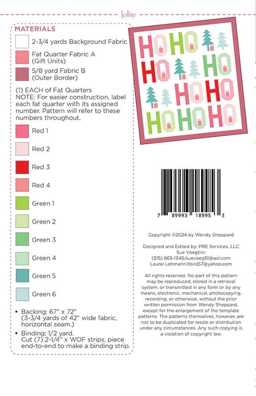 Jollity Quilt Pattern by Wendy Sheppard