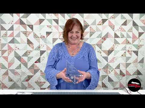 Multi Size Triangle 45 and 90 Degrees Quilt Ruler CGRMS4590