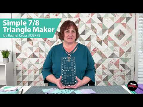 Simple 7/8 Triangle Maker Quilt Ruler CGR78
