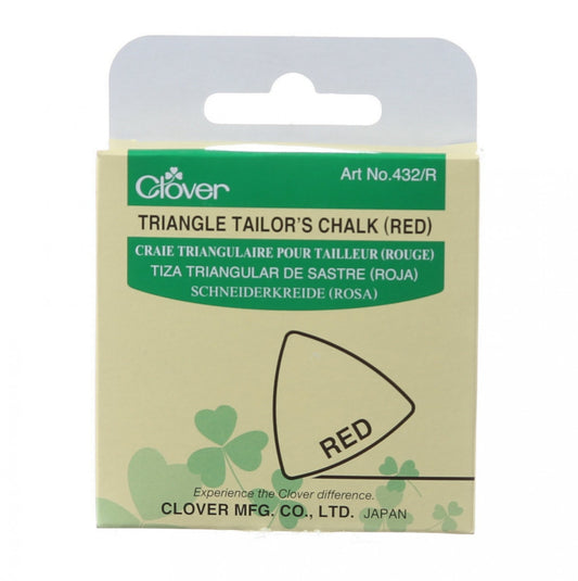 Triangle Tailor's Chalk (Red) : Clover Needlecraft - Pack of 3