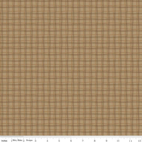 Bumble and Bear by Sandy Gervais : Plaid Brown
