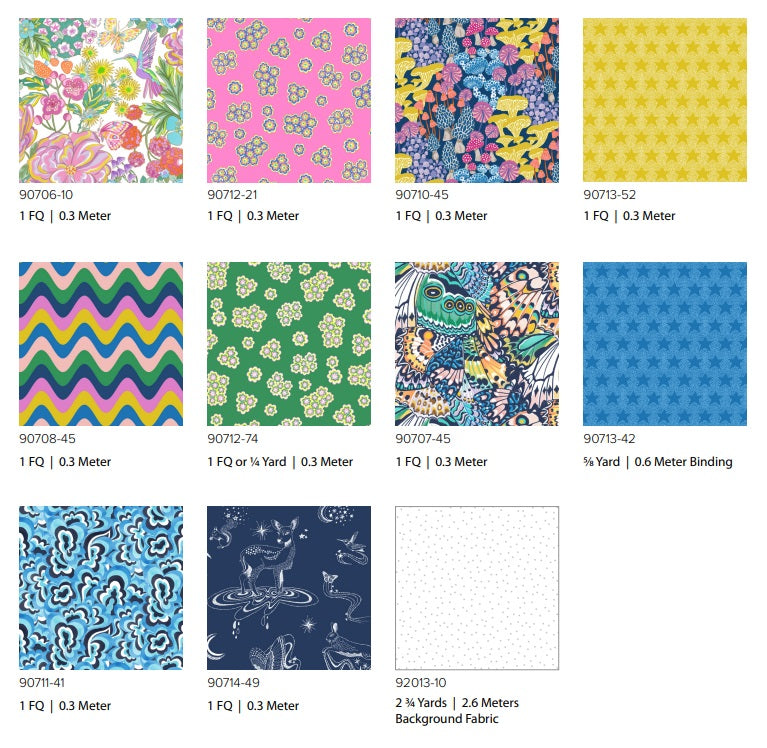 Copihue Quilt Kit : Magic Garden by Josephine Kimberling