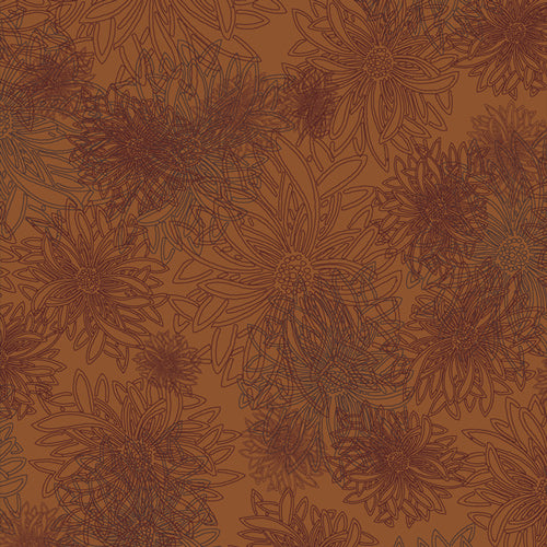 Floral Elements - FE-503-Russet-Orange