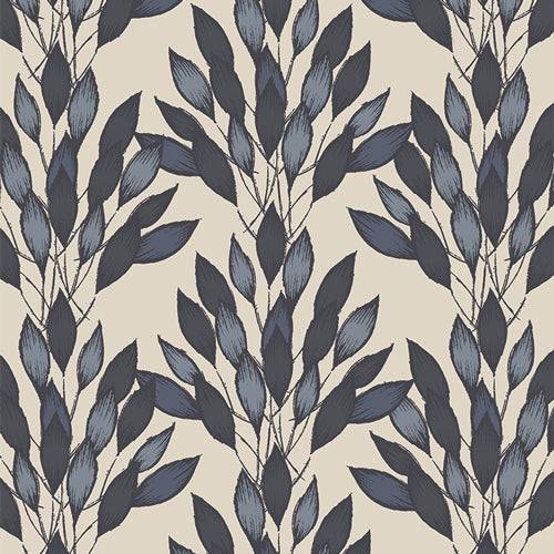 Haven by Amy Sinibaldi Brushed Leaves Gris HAV26400