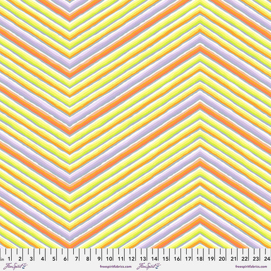Kaffe: 85 & Fabulous - Chevron Stripe - Yellow PWGP090.YELLOW