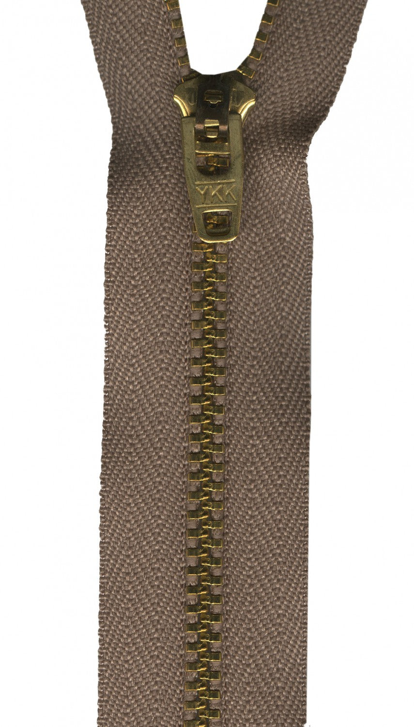 Metal Jean Zipper 7 in Biege : YKK