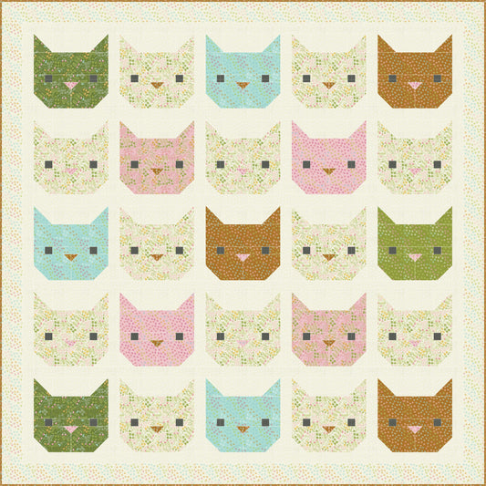 Kitty Pride Quilt Kit : Here Kitty Kitty by Stacy Iest Hsu