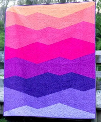 Range Quilt Kit in AGF Pure Solids - Sunset