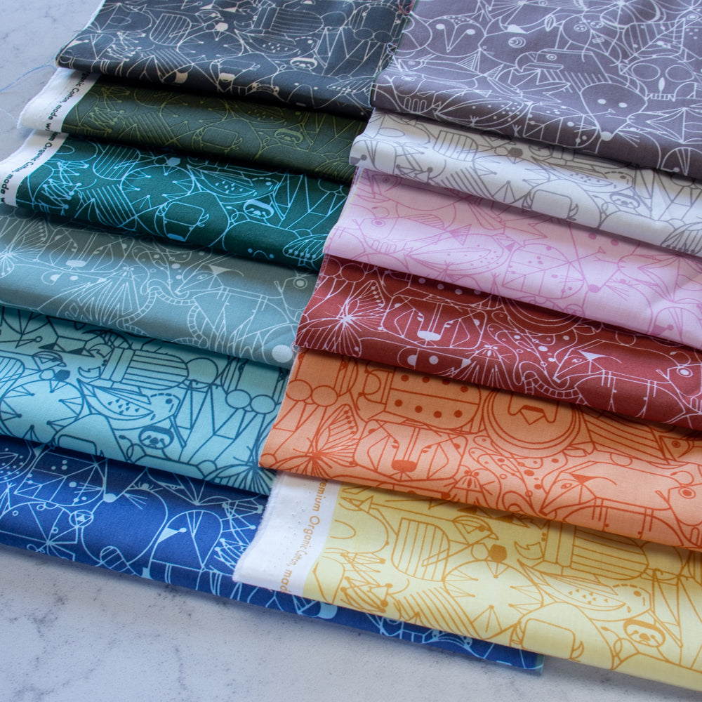 Charley Harper End Paper Basics Birch Fabrics