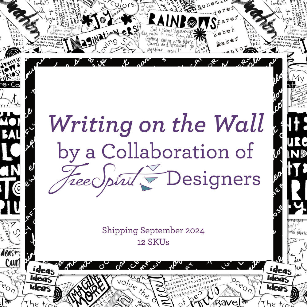 Writing on the Wall by Free Spirit Fabric