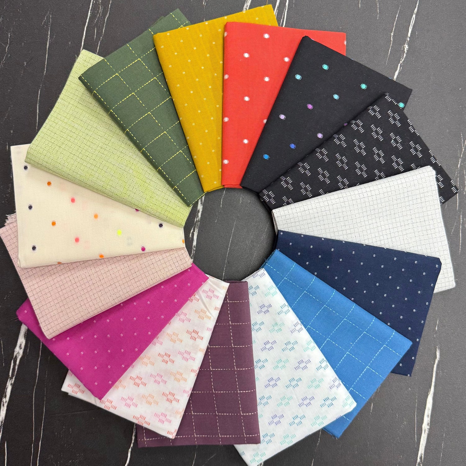 Intervals Yarn Dyed Cotton Fabric by Ghazal Razavi for Figo Fabrics 