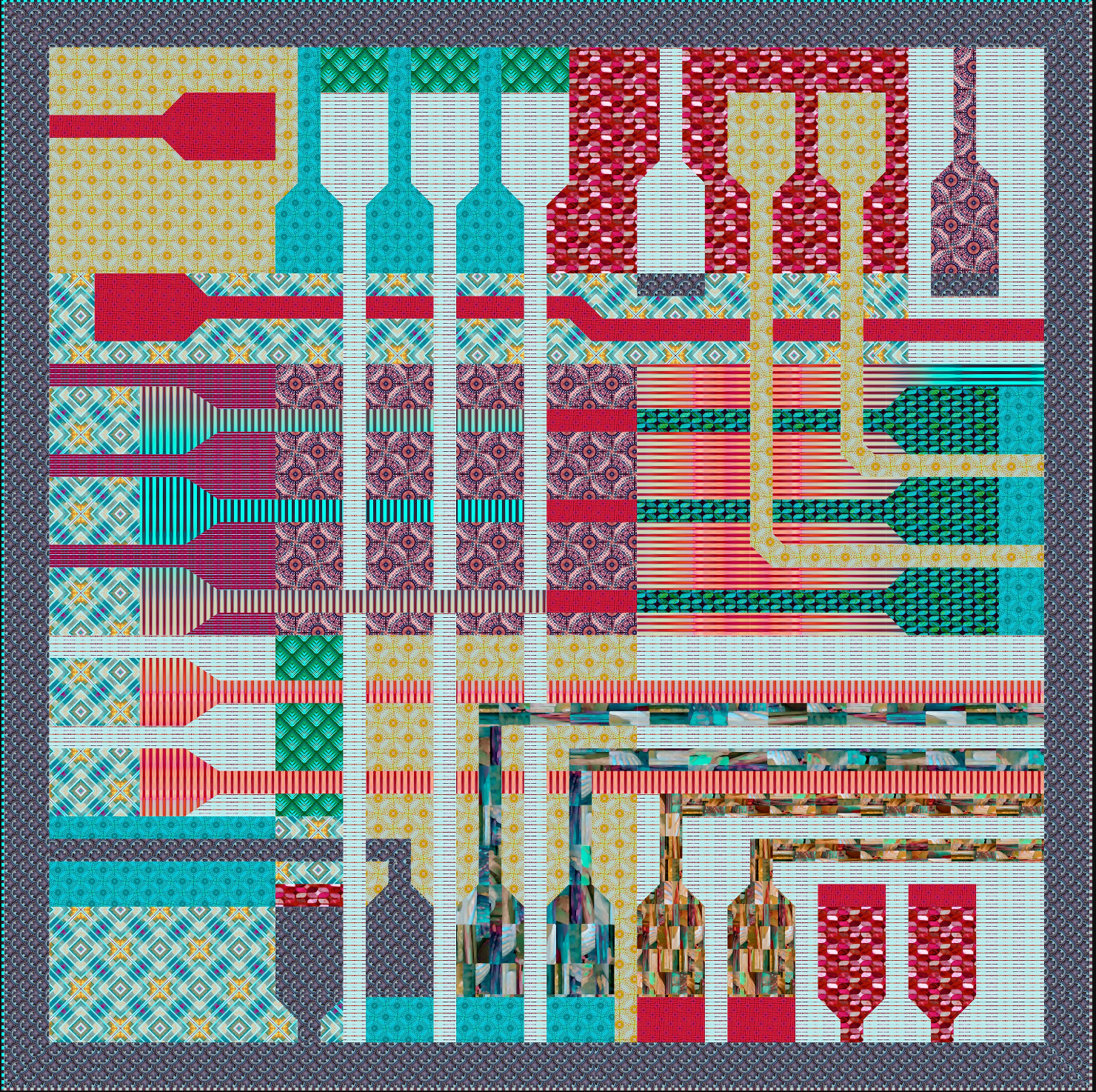 Mosaic by Billy Reue  Free Spirit Fabrics