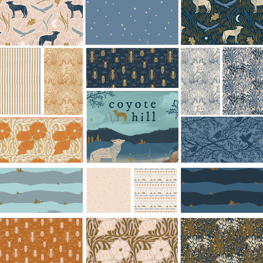 Coyote Hill by Katie O'Shea Art Gallery Fabric Modern Quilt Co.