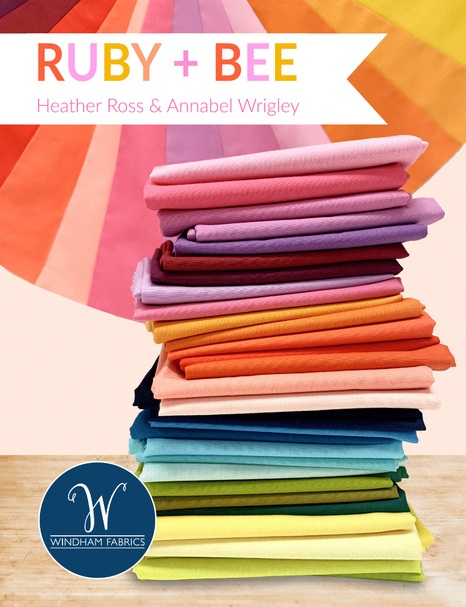 Ruby + Bee Solids by Heather Ross & Annabel Wrigley Modern Quilt Co.