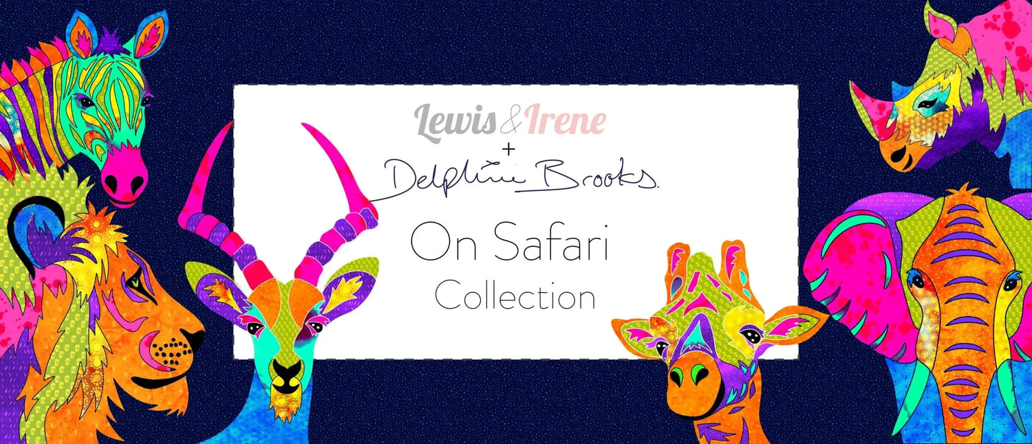 On Safari Applique Panels by Delphine Brooks