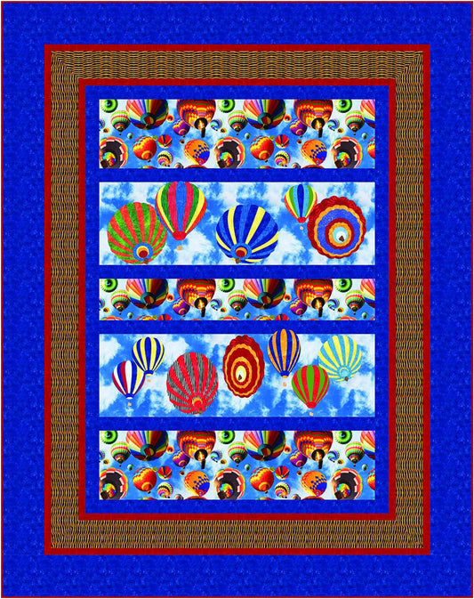 Traffic Jam Blue Quilt Pattern by Windmill Quilts